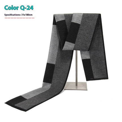 New Men's Winter Warm Cashmere-like Business Scarve