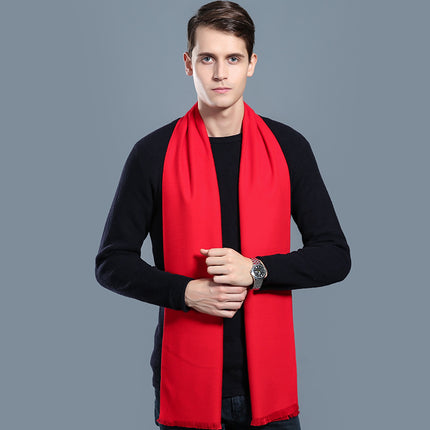 Simple Plaid Warm Keeping Cashmere Scarve