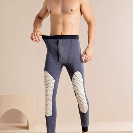 Men's Cotton Graphene Waist Support Long Johns