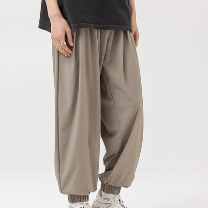 Trendy Ice-feeling Draping Effect Harem Pants