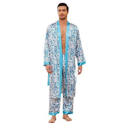 Men's Fall Thin Long Sleeve Pajamas