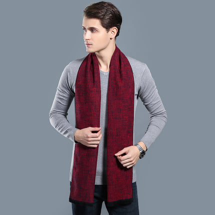 Simple Plaid Warm Keeping Cashmere Scarve