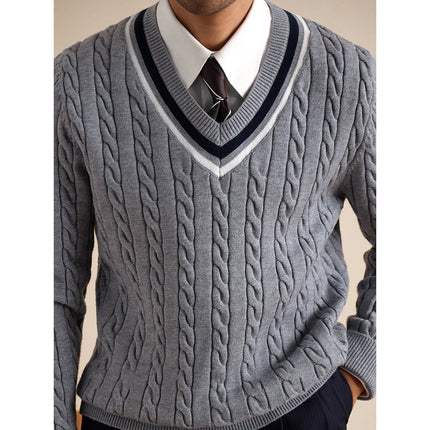 Men's College Style Casual Base Ride Thermal Head Cover Knitwear