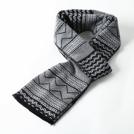 Simple Plaid Warm Keeping Cashmere Scarve