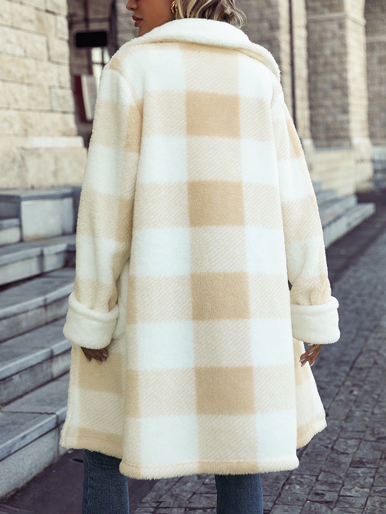 New Plaid Printed Coat