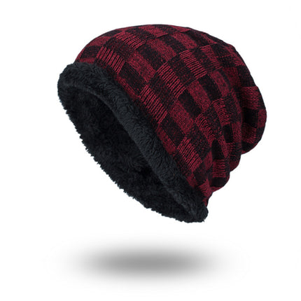 Wool and Plus Velvet Warm Hat