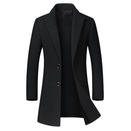 Long Woolen Men Trench