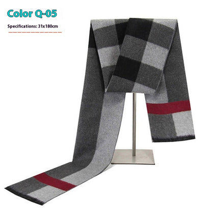 New Men's Winter Warm Cashmere-like Business Scarve