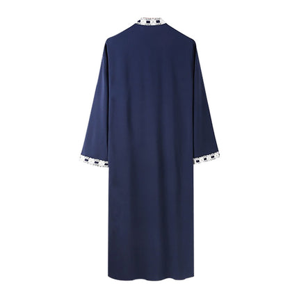 Long-sleeved Solid Color Casual Wear Robe