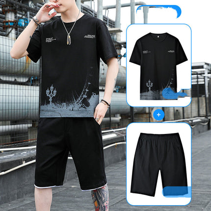 Men's Short Sleeve T-Shirt Shorts