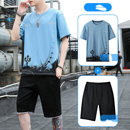 Men's Short Sleeve T-Shirt Shorts