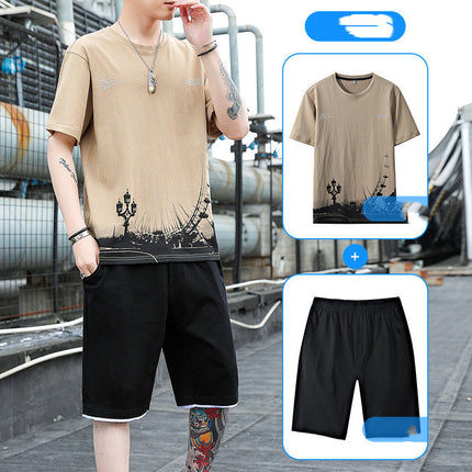 Men's Short Sleeve T-Shirt Shorts