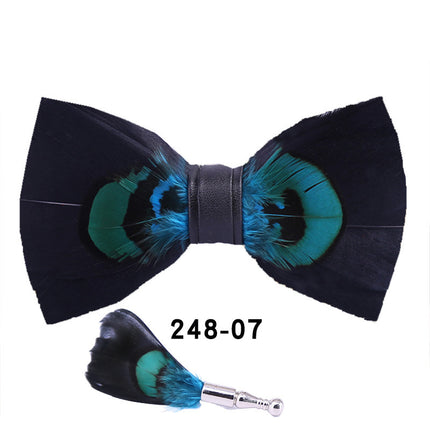 Feather Bow Tie