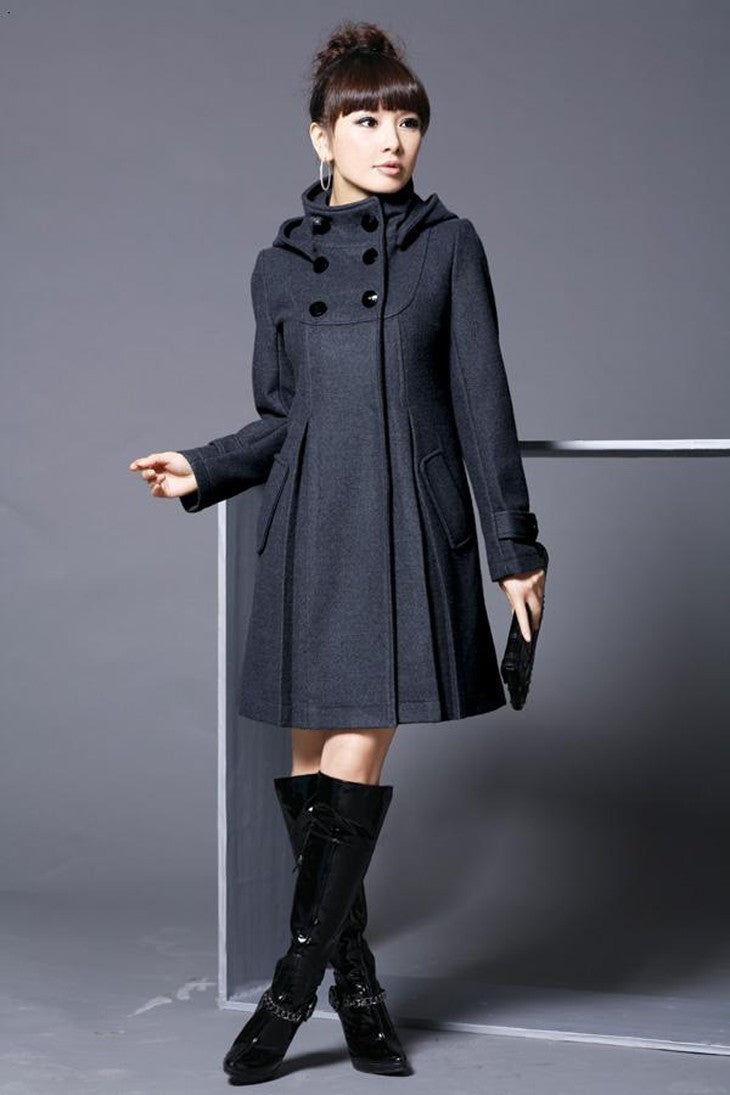 Double-Breasted Cape Trench Coat