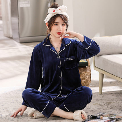 Double-sided velvet couple Loungewear