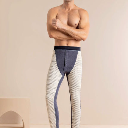 Men's Cotton Graphene Waist Support Long Johns