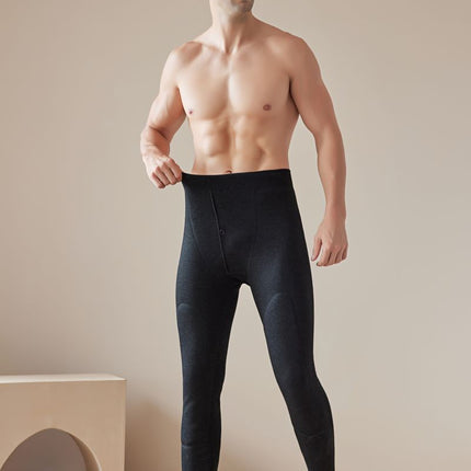 Men's Cotton Graphene Waist Support Long Johns