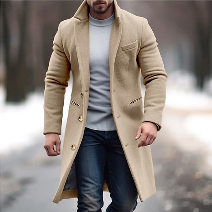 Woolen Men Trench