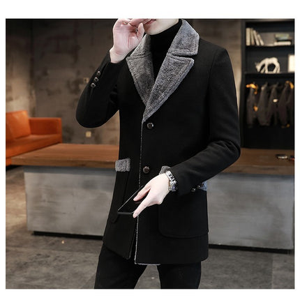 Fur And Leather Man Trench