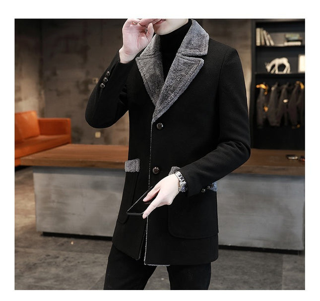 Fur And Leather Man Trench