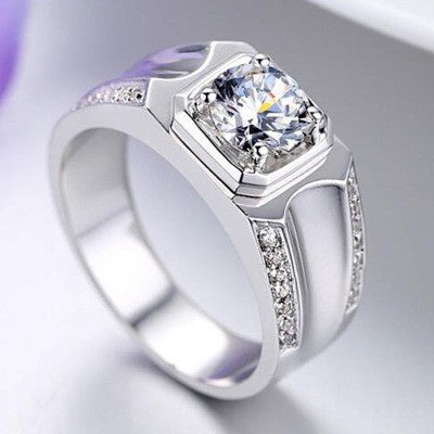 High Carbon Diamond Ring