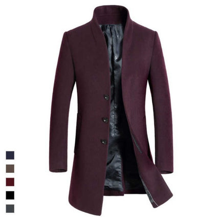 Men's long Slim coat