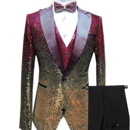 Three-piece Stage Suit For Men