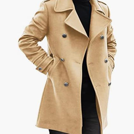 Woolen Autumn And Winter New Man Trench