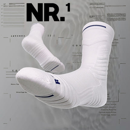 White Athletic Socks Long Tube