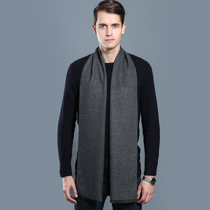 Simple Plaid Warm Keeping Cashmere Scarve