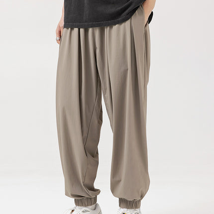 Trendy Ice-feeling Draping Effect Harem Pants