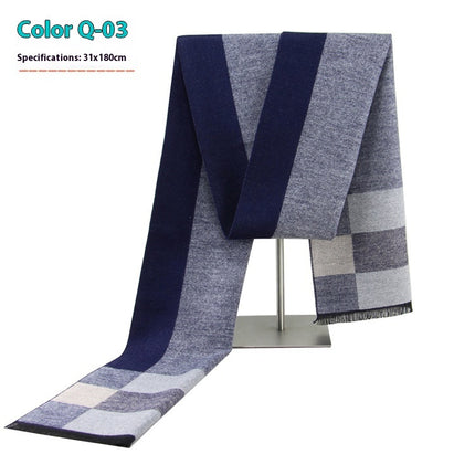 New Men's Winter Warm Cashmere-like Business Scarve