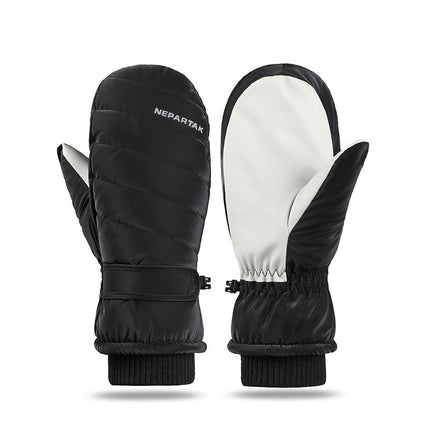 Windproof Thickened Plus Skiing Mittens