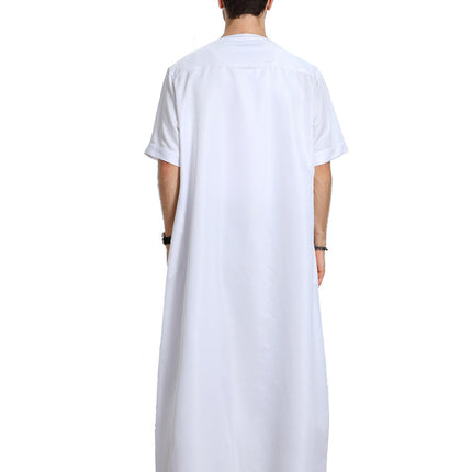 Short Sleeve Solid Men's Robe