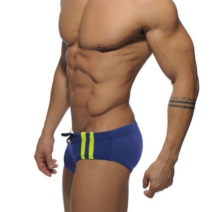 Men's Simplicity Color Matching Sports Swim Briefs