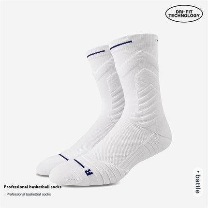 White Athletic Socks Long Tube