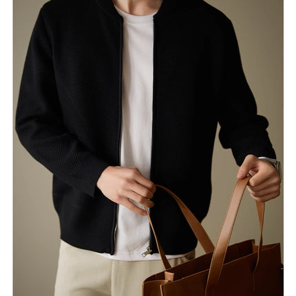 Men's Loose Casual Wool Knit Cardigan Jacket