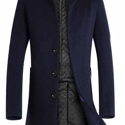 Long Woolen Men Trench