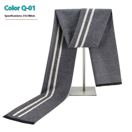 New Men's Winter Warm Cashmere-like Business Scarve