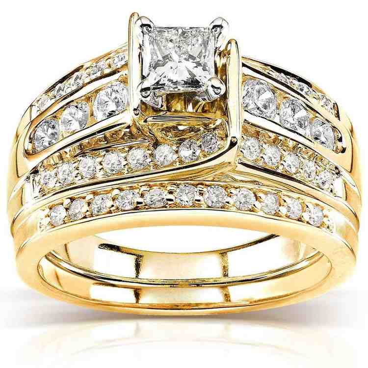 Full Diamond Square Ring