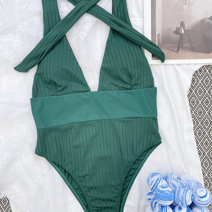 One-piece Swimsuit Patchwork Swimsuit Bikini