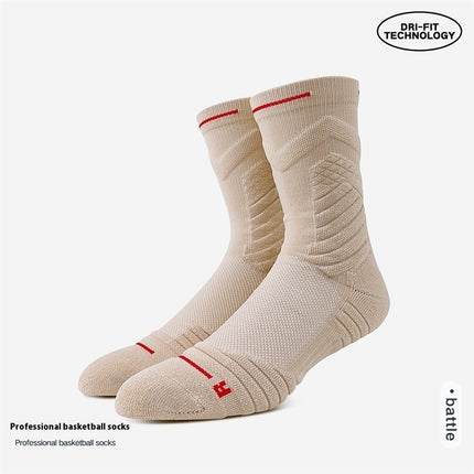 White Athletic Socks Long Tube