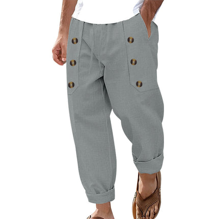 Men's Cotton And Linen  Casual Pant