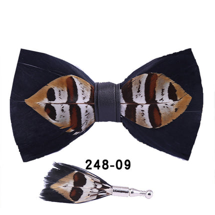 Feather Bow Tie