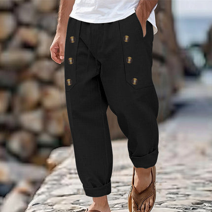 Men's Cotton And Linen  Casual Pant