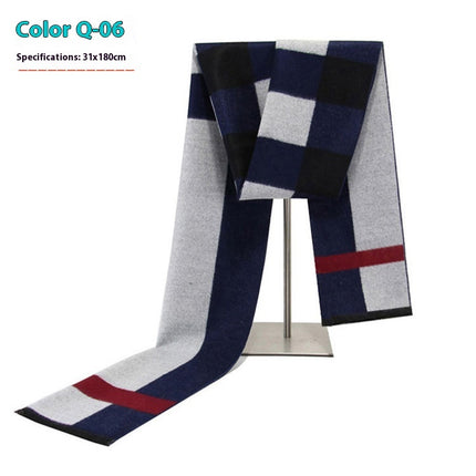 New Men's Winter Warm Cashmere-like Business Scarve