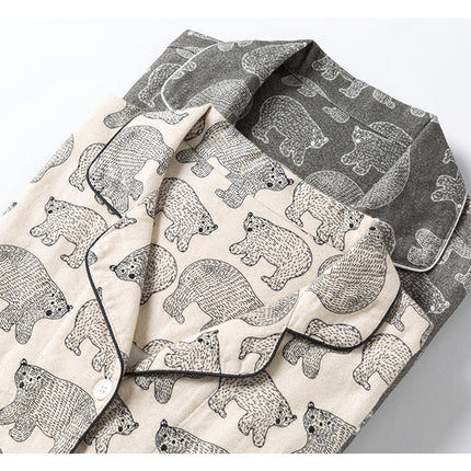 Polar Bear Printed Warm Pajama