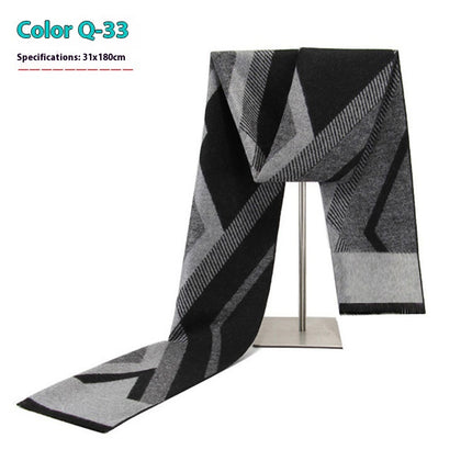 New Men's Winter Warm Cashmere-like Business Scarve