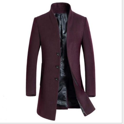 Men's long Slim coat