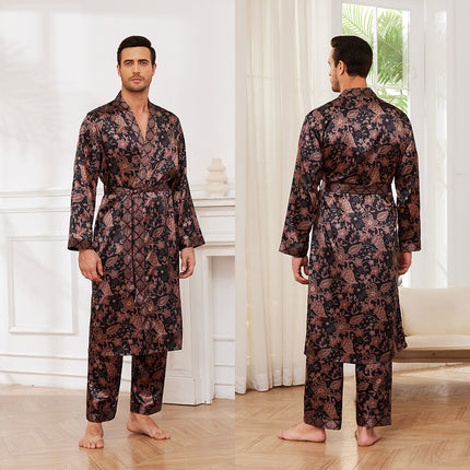 Men's Fall Thin Long Sleeve Pajamas